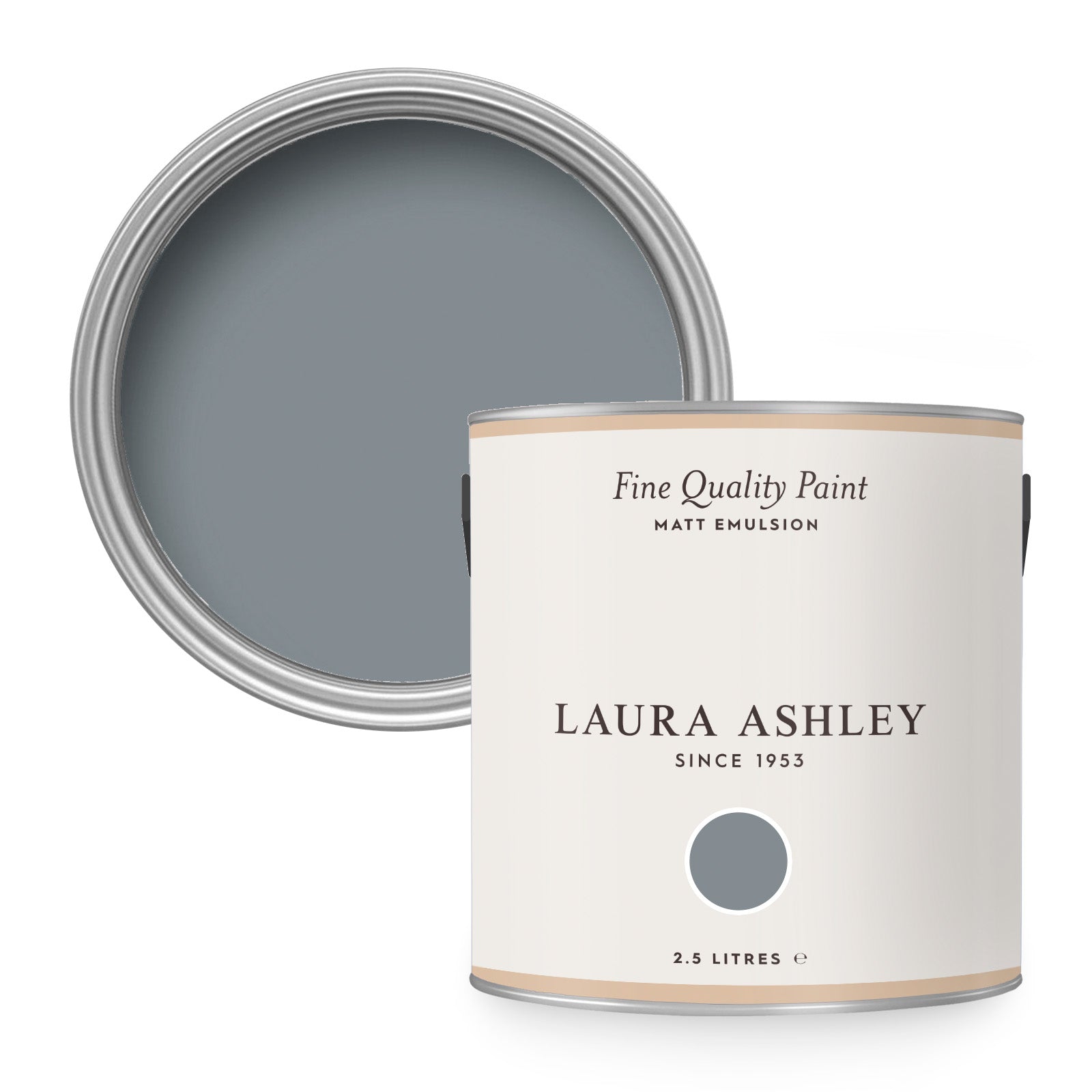 Laura Ashley Muurverf Mat Dark Slate 2,5 liter