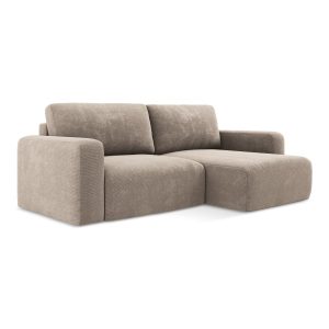 LaMiaSofa hoekbank rechts Ostia – chenille stof – donkerbeige – 244×14 LaMiaSofa hoekbank rechts Ostia – chenille stof – donkerbeige – 244×14