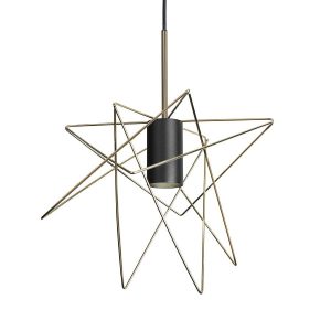 Nowodvorski hanglamp Gstar – 1 lichts – 30 x 130 cm – zwart goud Nowodvorski hanglamp Gstar – 1 lichts – 30 x 130 cm – zwart goud