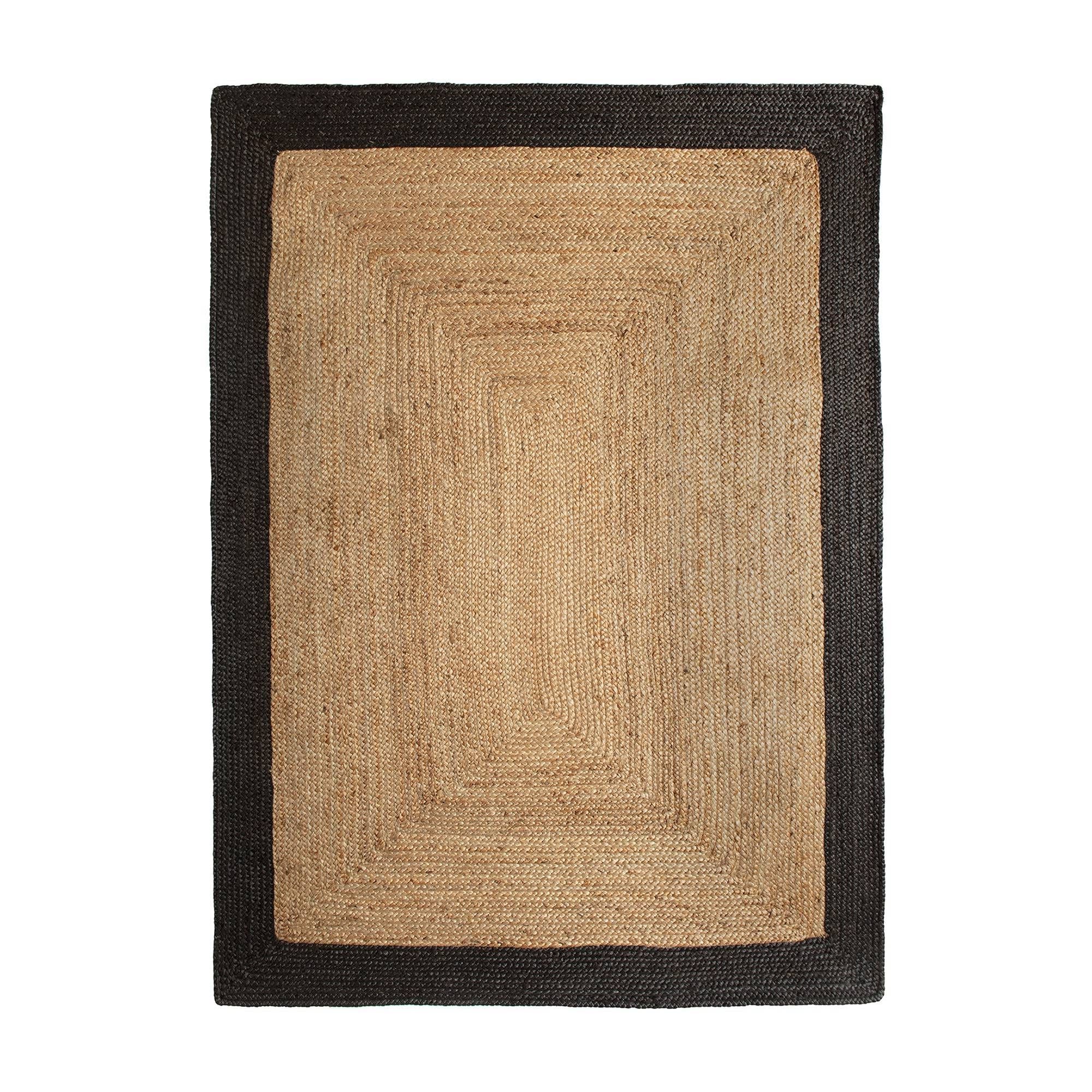 Mrcarpet jute vloerkleed - naturel/antraciet - 200 x 290 cm