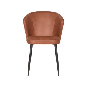 LABEL51 Eetkamerstoel Wave – Cognac – Zithoogte 50cm – Set van 2 LABEL51 Eetkamerstoel Wave – Cognac – Zithoogte 50cm – Set van 2