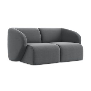 LaMiaSofa Tweezits modulaire bank Cervo – velours – staal – 174x94x75