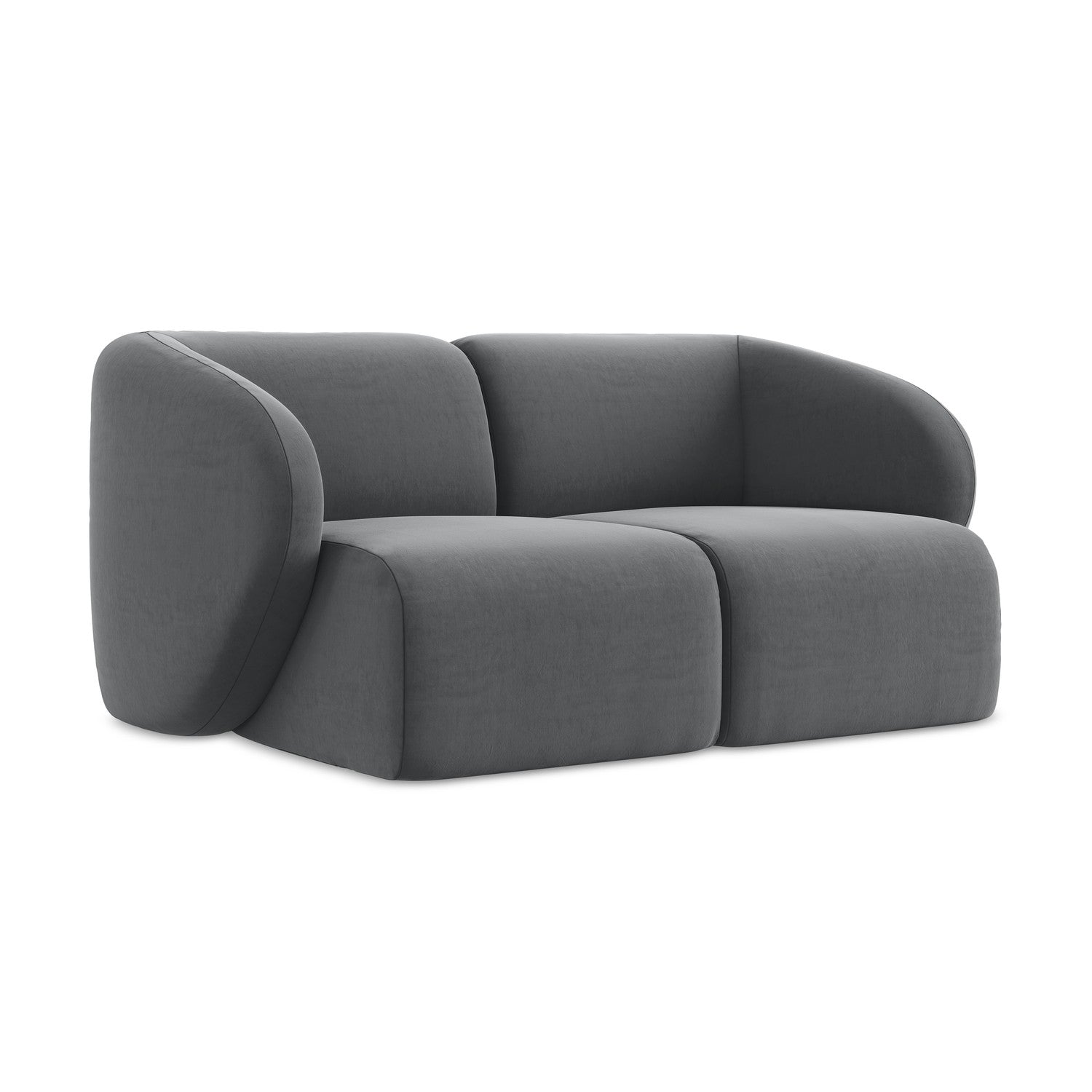 LaMiaSofa Tweezits modulaire bank Cervo - velours - staal - 174x94x75