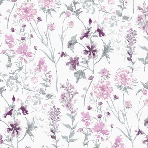 Laura Ashley Vliesbehang – Wild Meadow Pale Iris – 10mx52cm Laura Ashley Vliesbehang – Wild Meadow Pale Iris – 10mx52cm