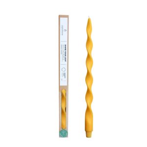 Originalhome spiraalkaars 40 cm – geel Originalhome spiraalkaars 40 cm – geel