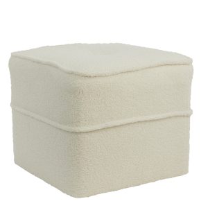 Light & Living poef KIKI – Ø40x35cm – wit Light & Living poef KIKI – Ø40x35cm – wit