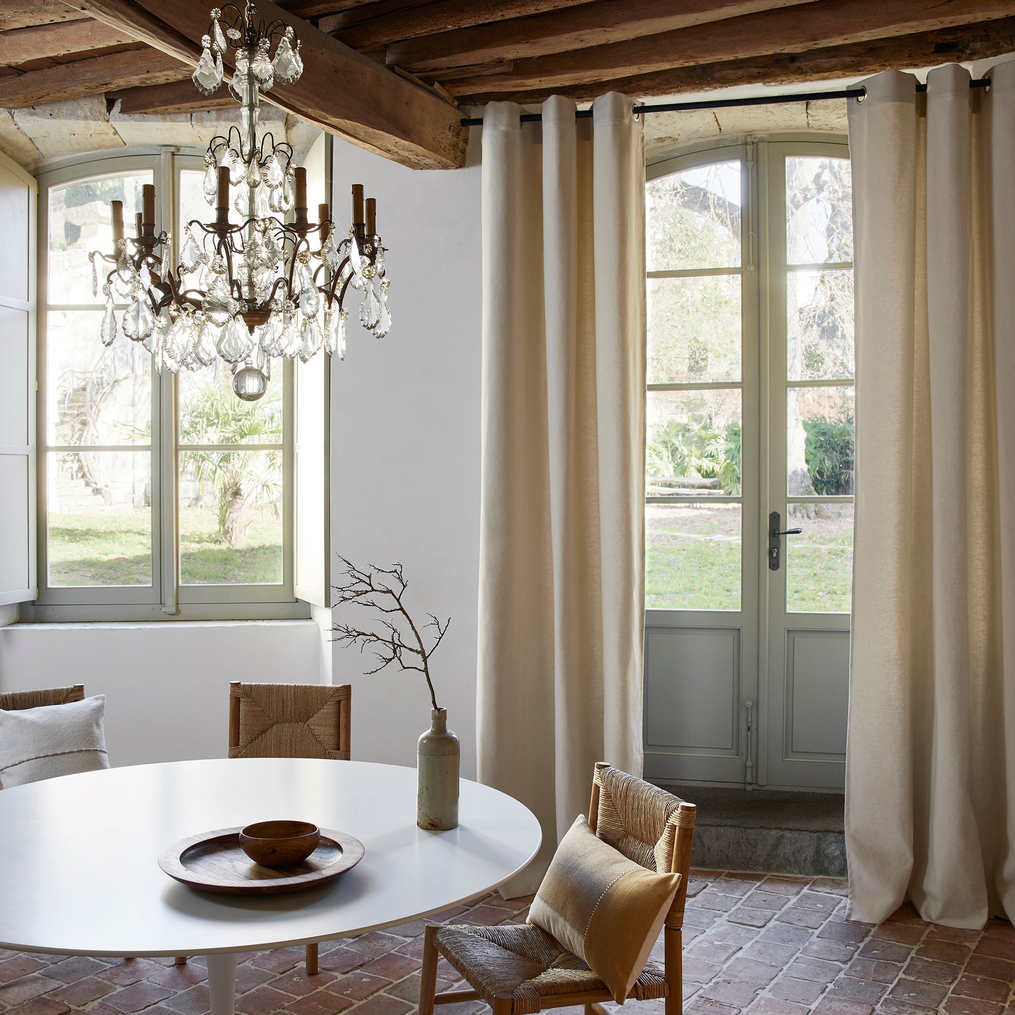 Madura Gordijn Cleofil licht zand 350x270 cm