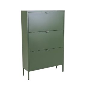 MaximaVida metalen locker schoenenkast Finn 25 x 80 x 125 cm olijfgroe MaximaVida metalen locker schoenenkast Finn 25 x 80 x 125 cm olijfgroe