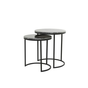 Light & Living bijzettafel Alfio – zwart – Ø49cm Light & Living bijzettafel Alfio – zwart – Ø49cm