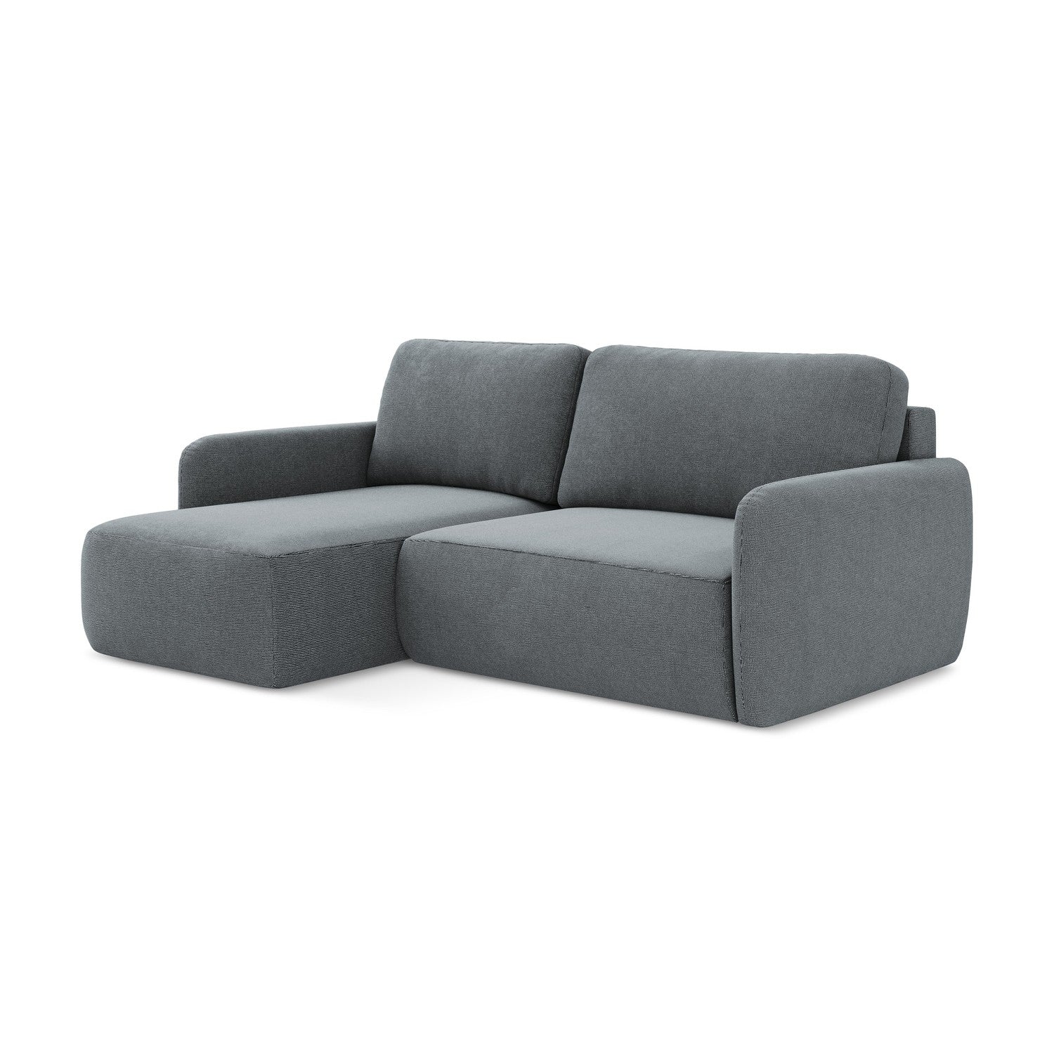 LaMiaSofa hoekbank links Corle - textuurstof - jeans - 207x148x86