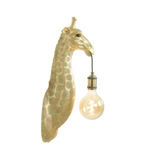 Light & Living wandlamp Giraffe – goud – 20.5x19x61cm Light & Living wandlamp Giraffe – goud – 20.5x19x61cm
