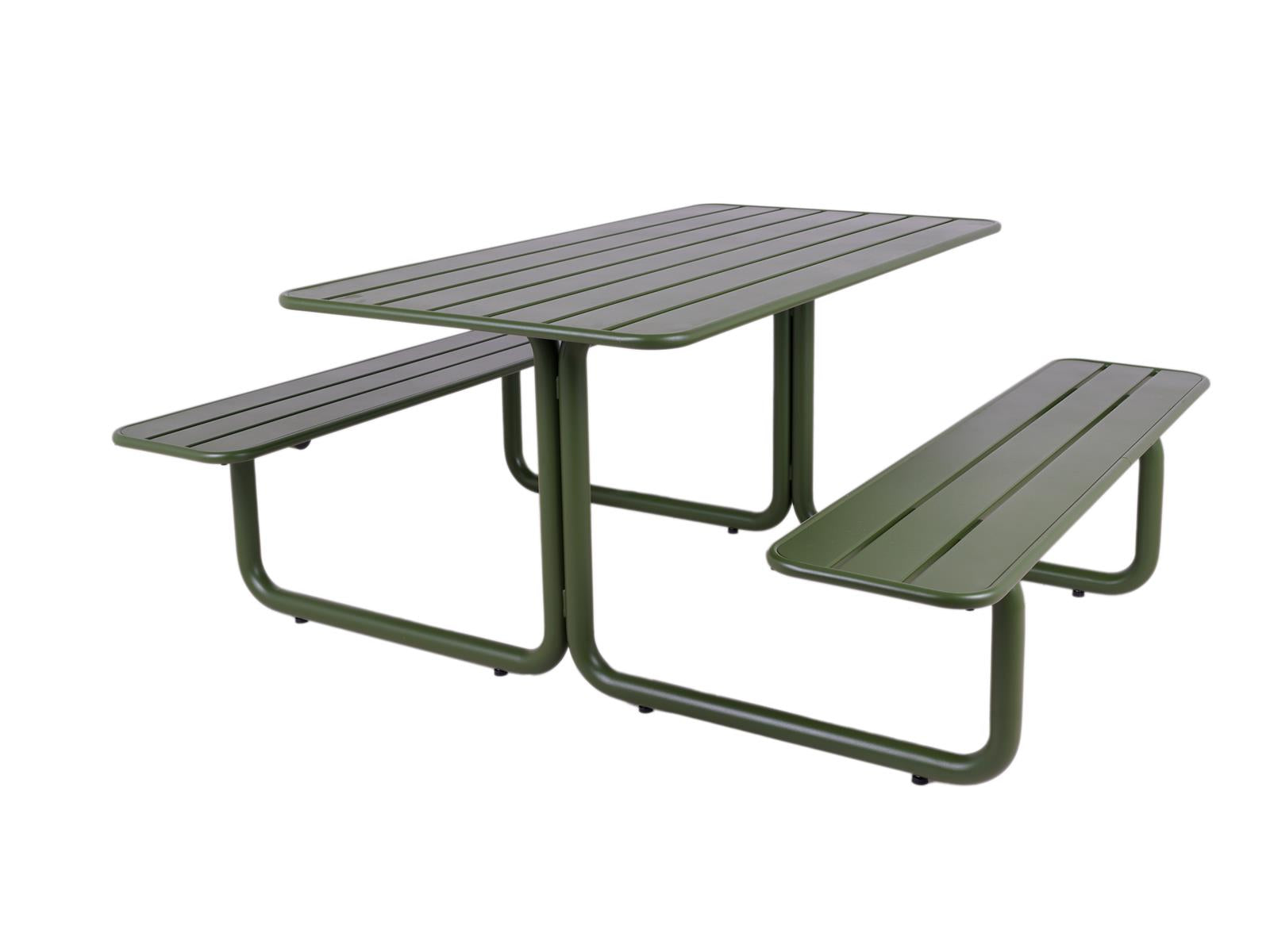 MaximaVida metalen picknicktafel Max olijfgroen - 150 cm