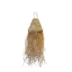 NOA MAY Hanglamp Ayla – naturel – palmblad – Ø 20 x h 22 cm NOA MAY Hanglamp Ayla – naturel – palmblad – Ø 20 x h 22 cm
