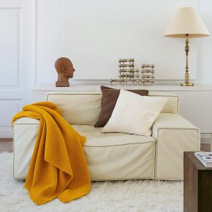 Klippan 100% wollen deken – Boucle -oker – 140x200cm Klippan 100% wollen deken – Boucle -oker – 140x200cm