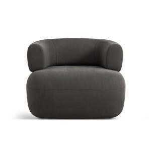 Micadoni Fauteuil Jenny flueel donkergrijs – 88x90x73cm Micadoni Fauteuil Jenny flueel donkergrijs – 88x90x73cm