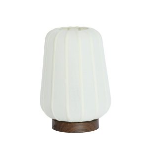 Light & Living tafellamp Bibury – wit – Ø30cm Light & Living tafellamp Bibury – wit – Ø30cm
