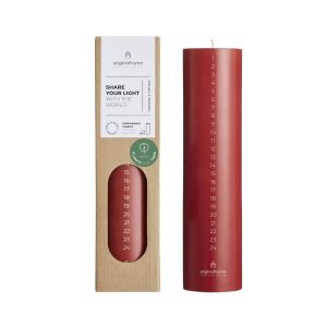 Originalhome adventskaars – 25 cm – rood Originalhome adventskaars – 25 cm – rood