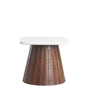 Light & Living bijzettafel OKATO – Ø45x40cm – wit Light & Living bijzettafel OKATO – Ø45x40cm – wit