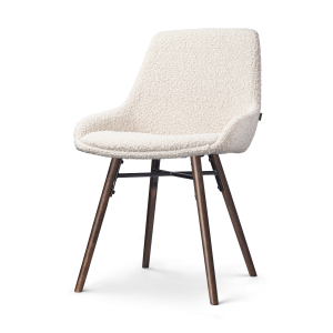 Nolon Nena-Isa Eetkamerstoel Bouclé Beige – Stof – Walnoot Poten Nolon Nena-Isa Eetkamerstoel Bouclé Beige – Stof – Walnoot Poten
