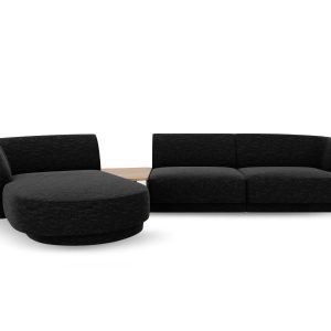 Micadoni linker modulaire bank Miley 3-zits, chenille, zwart – 178×303 Micadoni linker modulaire bank Miley 3-zits, chenille, zwart – 178×303