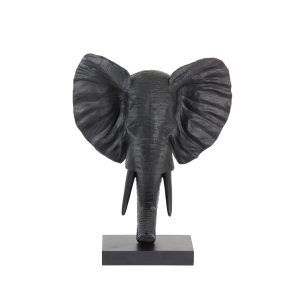 Light & Living ornament Elephant – zwart – 38.5×19.5x49cm Light & Living ornament Elephant – zwart – 38.5×19.5x49cm