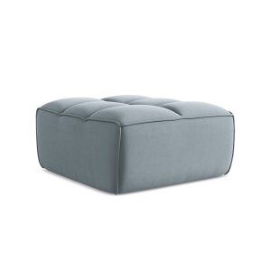 LaMiaSofa Poef Belluno – velours – lichtblauw – 80x93x43 LaMiaSofa Poef Belluno – velours – lichtblauw – 80x93x43
