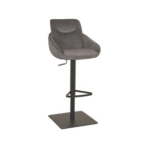 LABEL51 Barkruk Beauty – Antraciet Stof – Zithoogte 55–82cm LABEL51 Barkruk Beauty – Antraciet Stof – Zithoogte 55–82cm