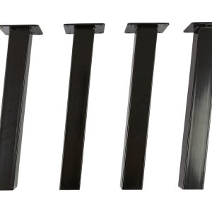 MaximaVida metalen schuine poten New York 40 cm vierkant zwart gecoat MaximaVida metalen schuine poten New York 40 cm vierkant zwart gecoat