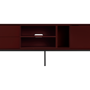 noo.ma Mod TV-stand 189 cm – Deep Beet Burgundy, board, veel opbergrui noo.ma Mod TV-stand 189 cm – Deep Beet Burgundy, board, veel opbergrui