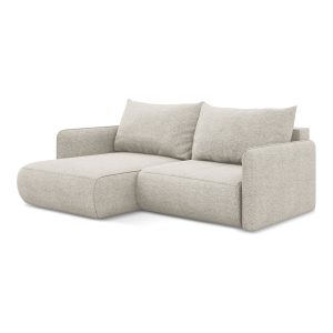 LaMiaSofa hoekbank links Palermo – chenille stof – zilver – 207x148x86 LaMiaSofa hoekbank links Palermo – chenille stof – zilver – 207x148x86