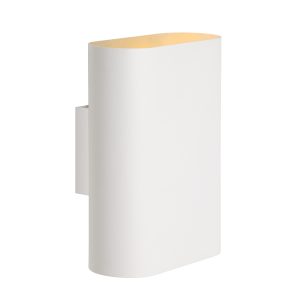 Lucide wandlamp OVALIS – 2xE14 – Wit Lucide wandlamp OVALIS – 2xE14 – Wit