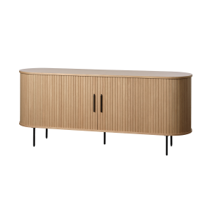 Olivine Lenn Dressoir Ovaal Naturel – Hout – Schuifdeuren – B 180 cm Olivine Lenn Dressoir Ovaal Naturel – Hout – Schuifdeuren – B 180 cm