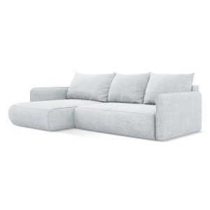 LaMiaSofa hoekbank links Palermo – chenille stof – lichtblauw – 240×14 LaMiaSofa hoekbank links Palermo – chenille stof – lichtblauw – 240×14