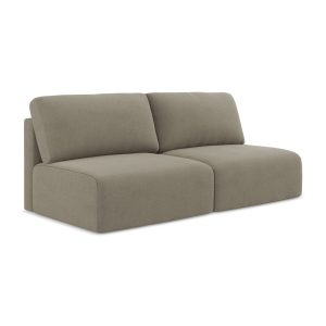 LaMiaSofa 3-zits slaapbank Ostia – textuurstof – donkerbeige – 216×102 LaMiaSofa 3-zits slaapbank Ostia – textuurstof – donkerbeige – 216×102