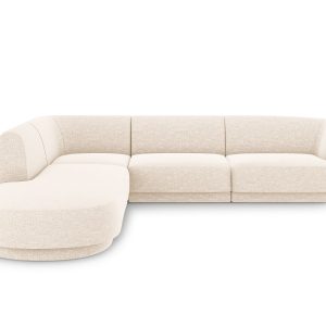 Micadoni linker hoekbank Miley 6-zits, structurele stof ivoor – 248×25 Micadoni linker hoekbank Miley 6-zits, structurele stof ivoor – 248×25