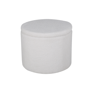 Nest living Amelia Poef Teddystof Wit – Met Opbergruimte Nest living Amelia Poef Teddystof Wit – Met Opbergruimte
