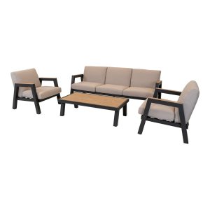 Lesli Living loungebank Manu – antraciet – 207x81x75cm Lesli Living loungebank Manu – antraciet – 207x81x75cm