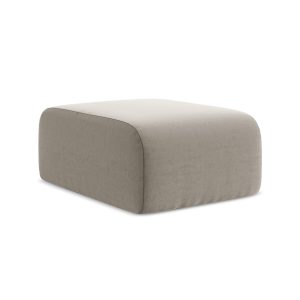LaMiaSofa Poef Cervo – velours – taupe – 72x94x42