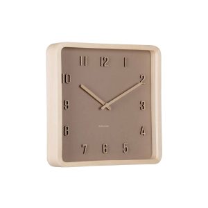Karlsson wandklok Nervadura – bruin – 5.3x26x26cm Karlsson wandklok Nervadura – bruin – 5.3x26x26cm