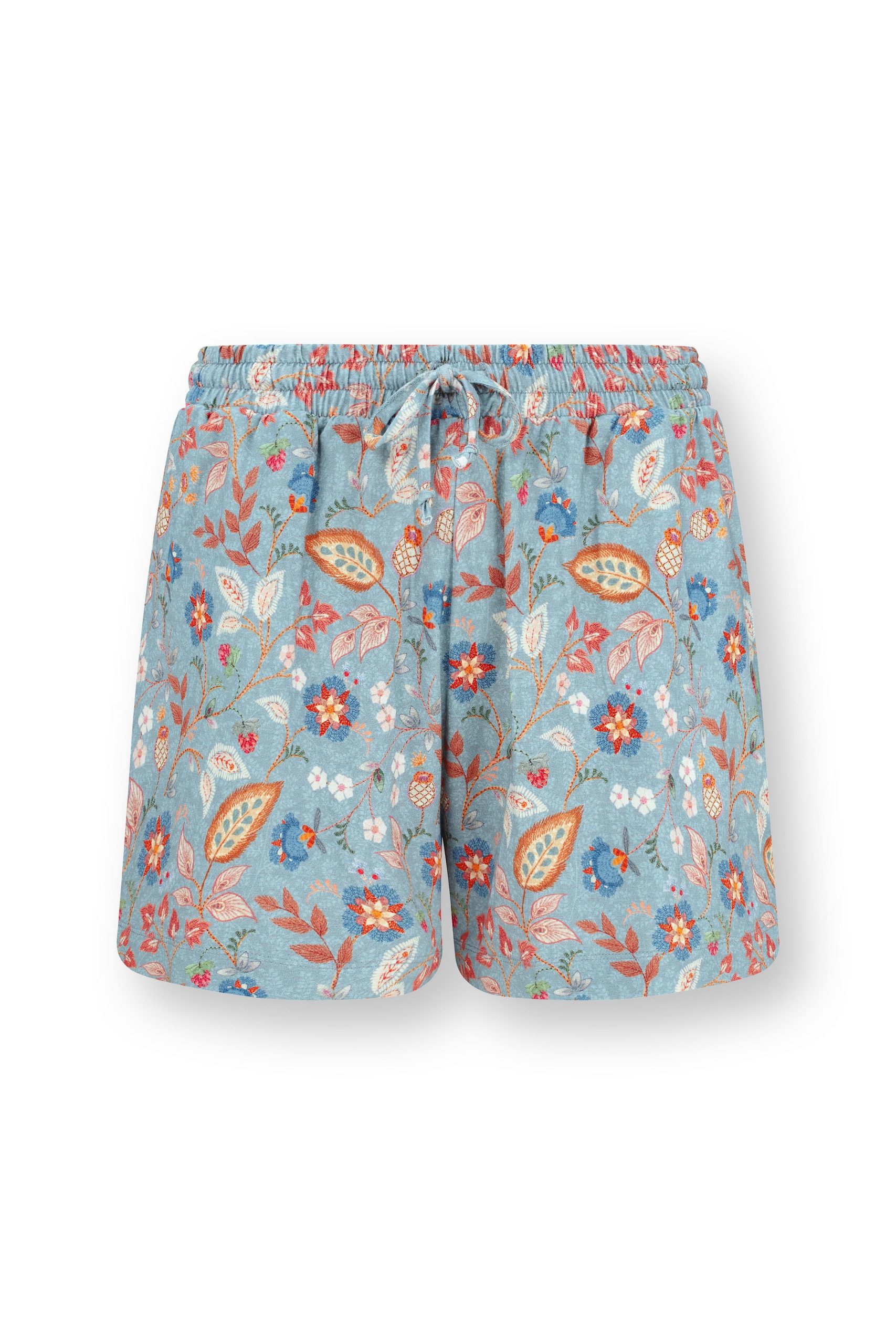 Pip Studio - Bob Korte pyjamabroek - Dames - Jameela - Blauw - XXL