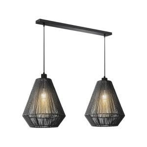 LABEL51 Hanglamp Ibiza – Zwart Jute – 80x33x150cm LABEL51 Hanglamp Ibiza – Zwart Jute – 80x33x150cm