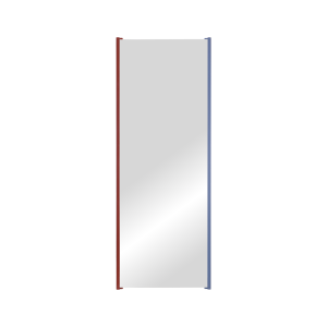 noo.ma Lun full-length wandspiegel 160 x 60 cm – houten frame, Auburn
