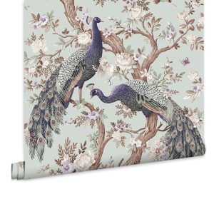 Laura Ashley Vliesbehang – Belvedere Duck Egg – 10mx52cm Laura Ashley Vliesbehang – Belvedere Duck Egg – 10mx52cm