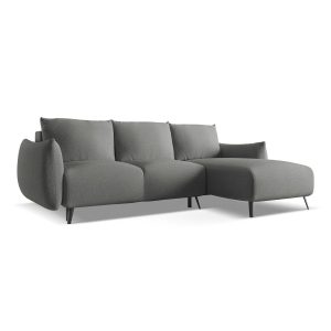 LaMiaSofa hoekbank rechts Genova – chenille stof – olifant – 242x162x8 LaMiaSofa hoekbank rechts Genova – chenille stof – olifant – 242x162x8