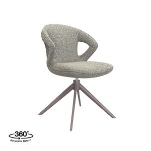 LABEL51 Eetkamerstoel Zurich – Grijs/Brons – Draaibaar LABEL51 Eetkamerstoel Zurich – Grijs/Brons – Draaibaar