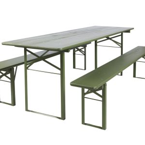 MaximaVida inklapbare bierset Berlijn 200 cm olijfgroen – FSC hout MaximaVida inklapbare bierset Berlijn 200 cm olijfgroen – FSC hout
