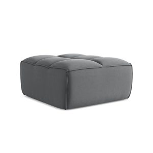 LaMiaSofa Poef Belluno – velours – staal – 80x93x43 LaMiaSofa Poef Belluno – velours – staal – 80x93x43