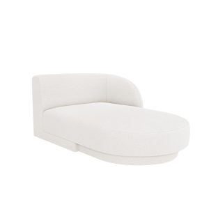 Micadoni rechter chaise longue Miley 2-zits, boucle wit – 156x90x70cm Micadoni rechter chaise longue Miley 2-zits, boucle wit – 156x90x70cm