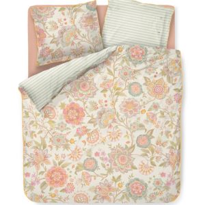 Pip Studio Dekbedovertrek Bombay Bold – 200 x 200/220 cm – Gebroken wi
