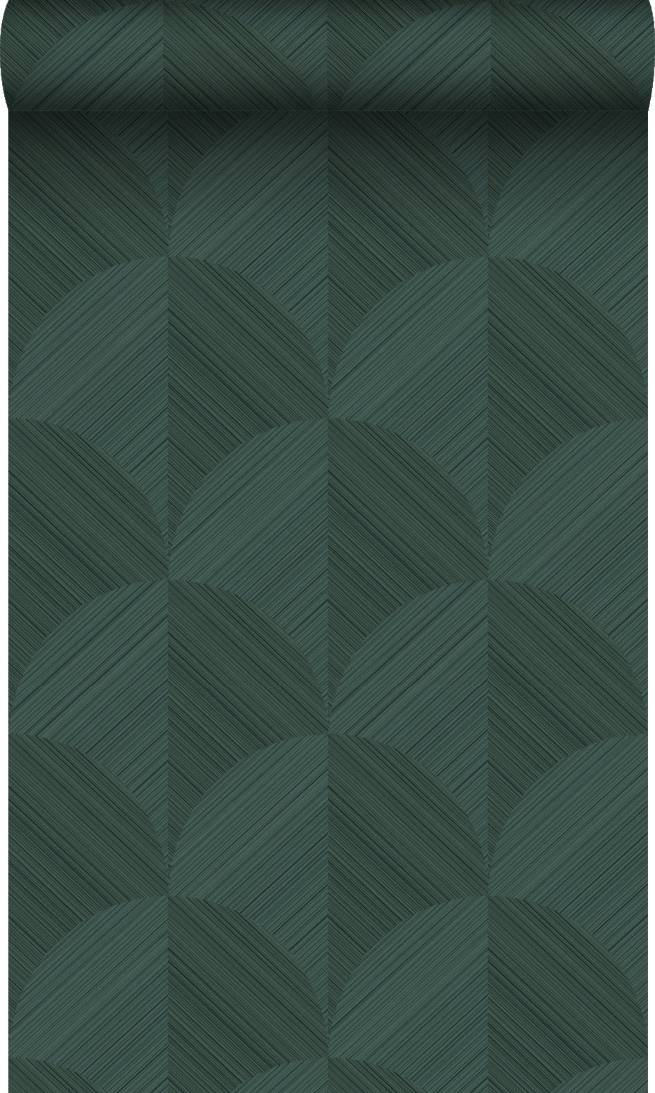 Origin Wallcoverings behang 3D-motief donkergroen - 53 cm x 10.05 m -
